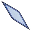 FOULARD ROMBO IN SETA BLU Microfantasia fiore