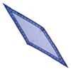 FOULARD ROMBO IN SETA BLU Microfantasia fiore