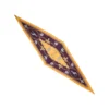 FOULARD ROMBO IN SETA GIALLO Collezione lucky charm