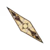 FOULARD ROMBO IN SETA MARRONE SCURO Collezione lucky charm