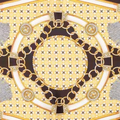 FOULARD ROMBO IN SETA MARRONE SCURO Collezione lucky charm