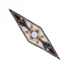 FOULARD ROMBO IN SETA NERO Collezione lucky charm