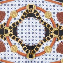 FOULARD ROMBO IN SETA NERO Collezione lucky charm