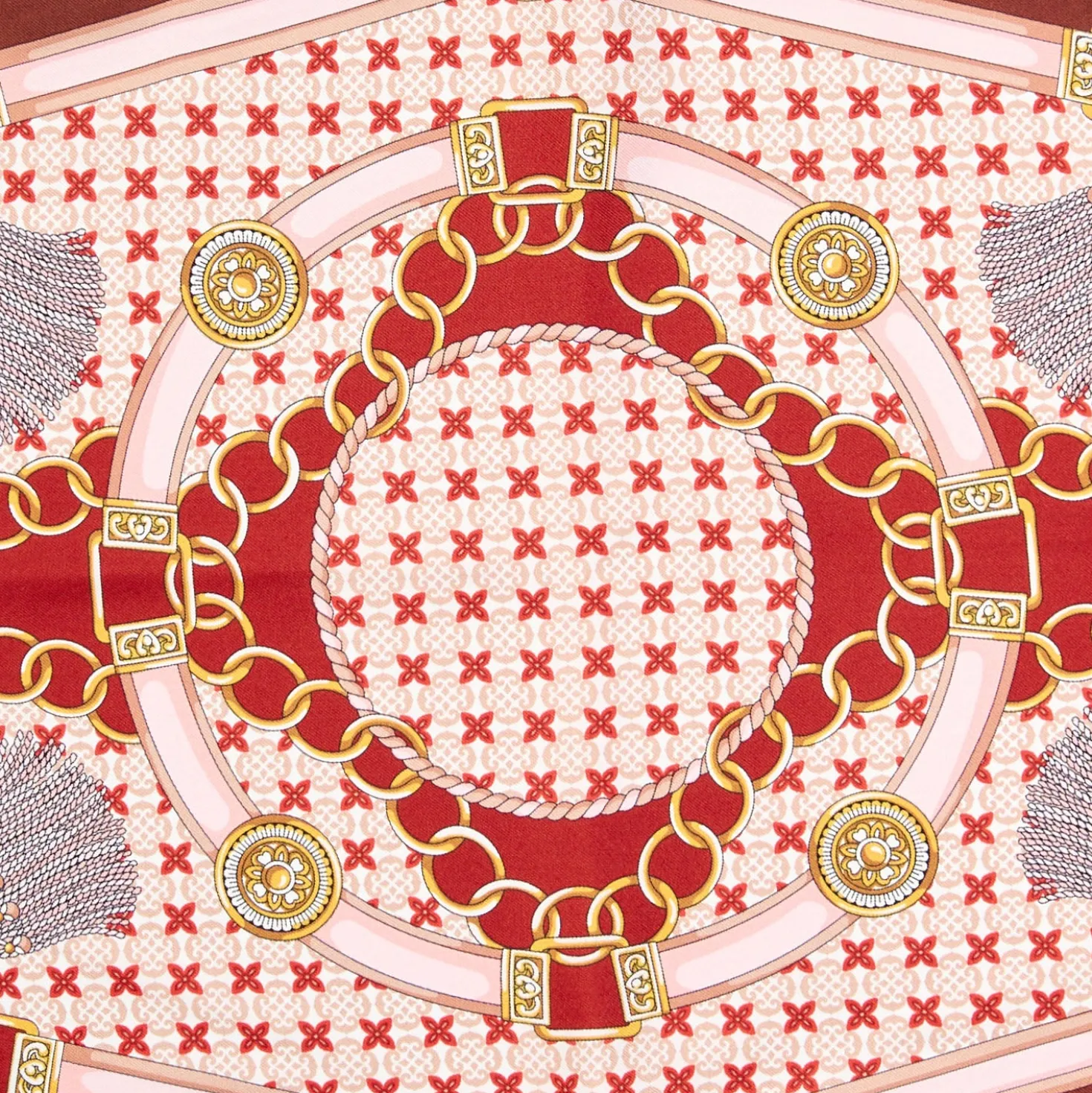 FOULARD ROMBO IN SETA ROSSO Collezione lucky charm