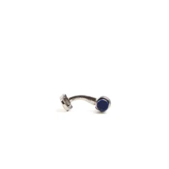 GEMELLI DA POLSO BARRETTA CON LAPIS In argento