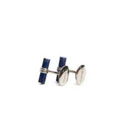 GEMELLI DA POLSO BARRETTA CON LAPIS In argento