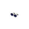 GEMELLI DA POLSO IN ARGENTO BLUCon microfantasia fiore