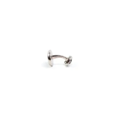 GEMELLI DA POLSO IN ARGENTO BORDEAUXCon microfantasia fiore
