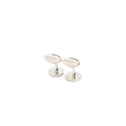 GEMELLI DA POLSO TONDO CON LAPIS In argento