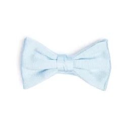 PAPILLON ANNODATO IN SETA AZZURRO Tinta unita