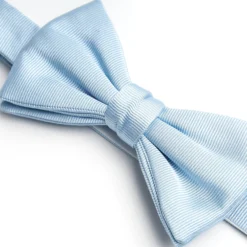 PAPILLON ANNODATO IN SETA AZZURRO Tinta unita