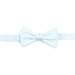 PAPILLON ANNODATO IN SETA AZZURRO Tinta unita