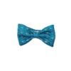 PAPILLON ANNODATO IN SETA BLU MEDIO Microfantasia fiore