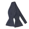 PAPILLON DA ANNODARE IN RASO DI SETA BLU SCURO Tinta unita