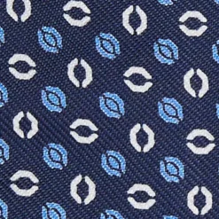 PAPILLON DA ANNODARE IN SETA BLU SCURO Microfantasia fiore