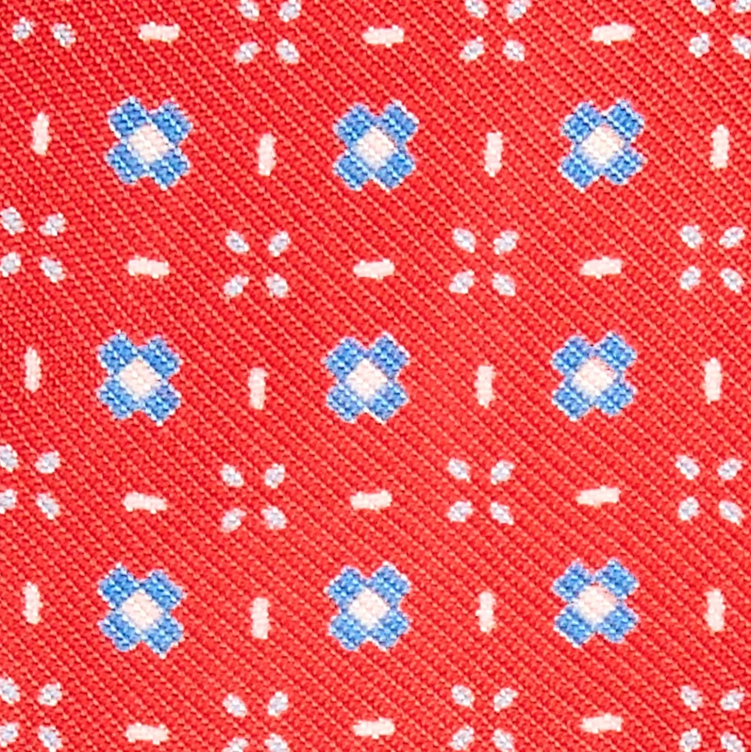 PAPILLON DA ANNODARE IN SETA ROSSO Microfantasia fiore