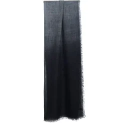 PASHMINA NERA E GRIGIA EFFETTO SFUMATO In cashmere