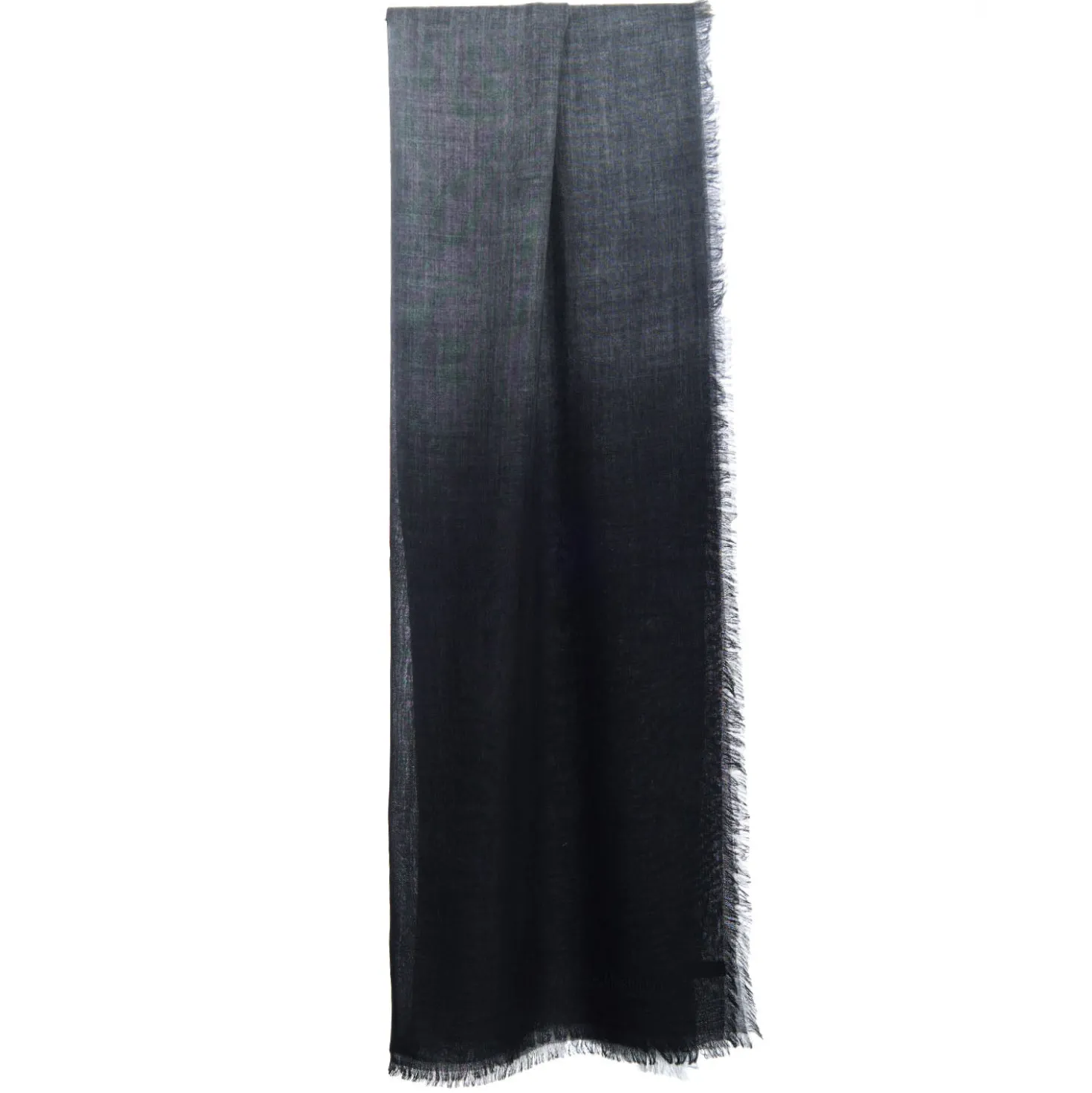 PASHMINA NERA E GRIGIA EFFETTO SFUMATO In cashmere