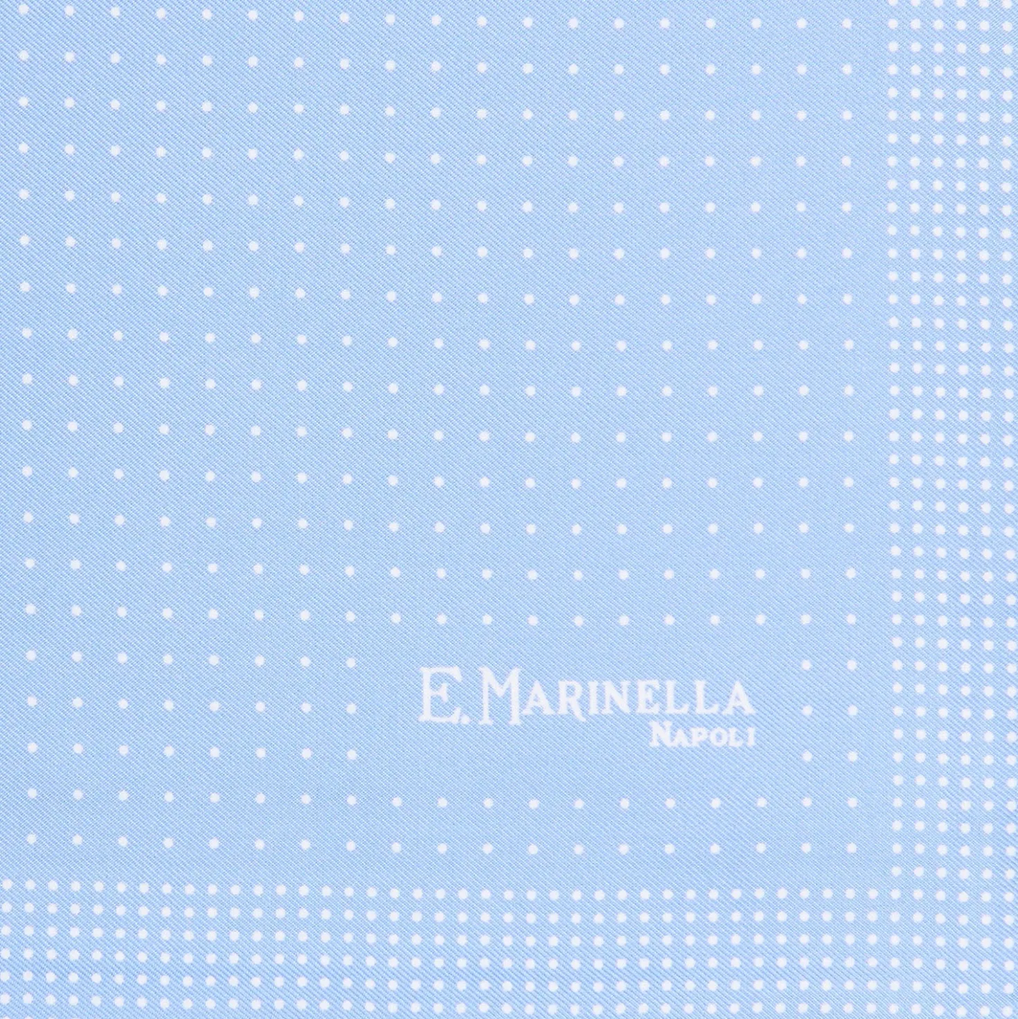 POCHETTE DA TASCHINO IN SETA STAMPATA A MANO AZZURRA Microfantasia fiore