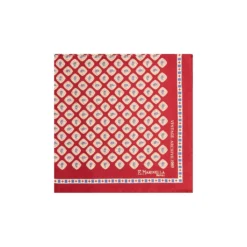 POCHETTE DA TASCHINO IN SETA STAMPATA A MANO BORDEAUX Fantasia archivio 1980