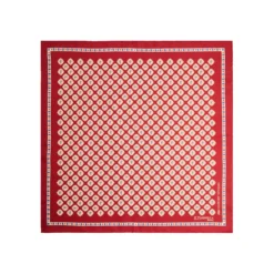 POCHETTE DA TASCHINO IN SETA STAMPATA A MANO BORDEAUX Fantasia archivio 1980