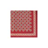 POCHETTE DA TASCHINO IN SETA STAMPATA A MANO BORDEAUX Fantasia archivio 1931