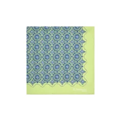 POCHETTE DA TASCHINO IN SETA STAMPATA A MANO VERDE CHIARO Macrofantasia fiore