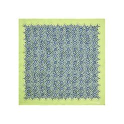 POCHETTE DA TASCHINO IN SETA STAMPATA A MANO VERDE CHIARO Macrofantasia fiore