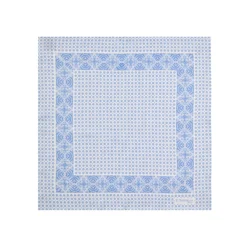 POCHETTE DA TASCHINO IN SETA STAMPATA A MANO BIANCA Microfantasia fiore