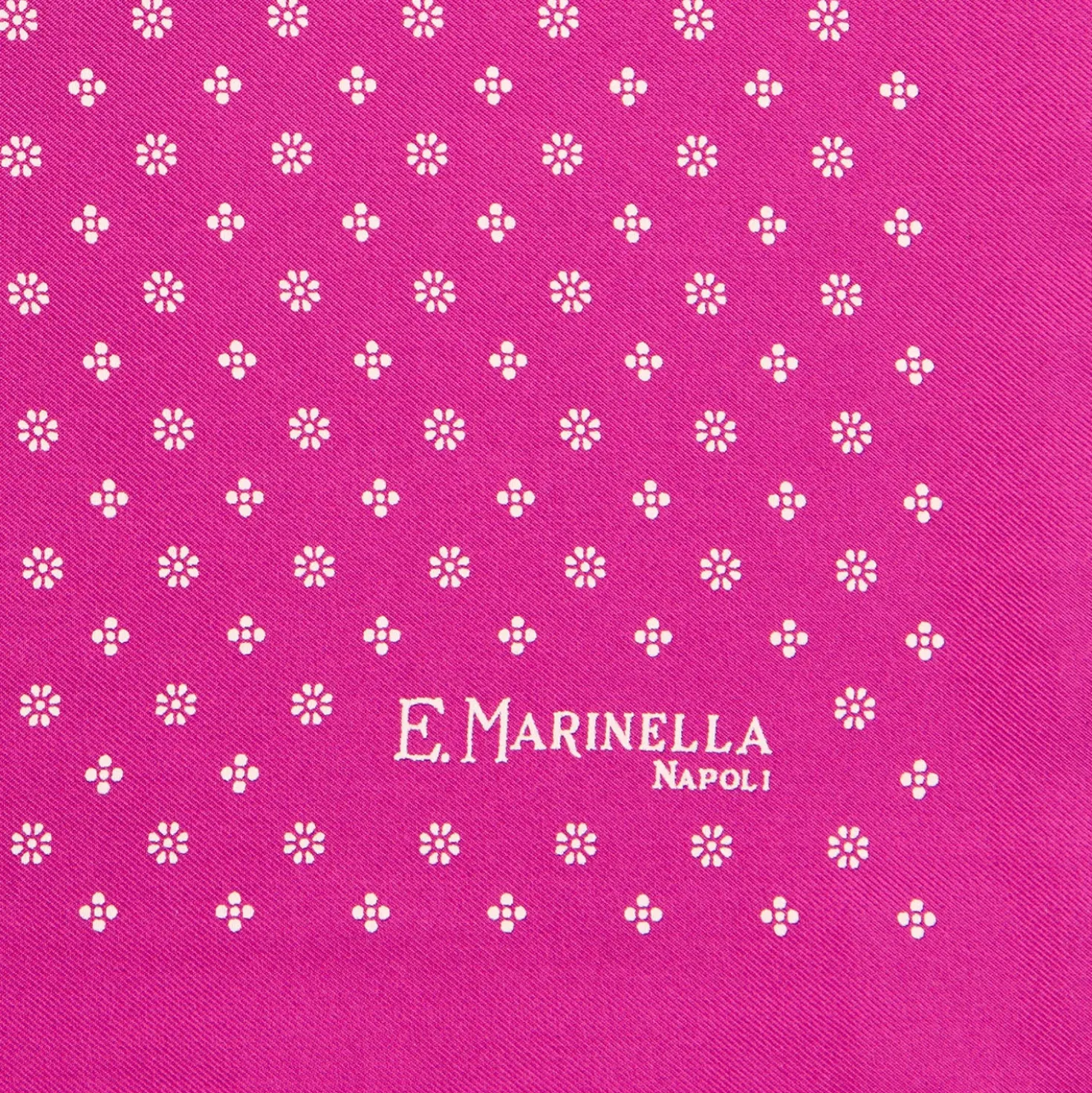 POCHETTE DA TASCHINO IN SETA STAMPATA A MANO FUCSIA Microfantasia fiore