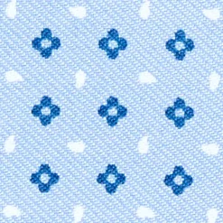 PORTACARTE DI CREDITO SETA E PELLE AZZURRO 5 scomparti