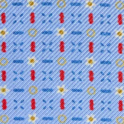 PORTACARTE PIEGHEVOLE IN SETA PELLE AZZURO 10 scomparti