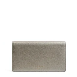 PORTAFOGLIO GRANDE GRIGIO PIOMBO In pelle liscia