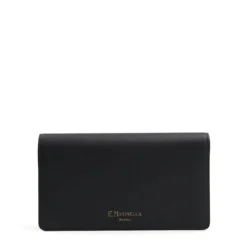 PORTAFOGLIO GRANDE NERO In pelle liscia