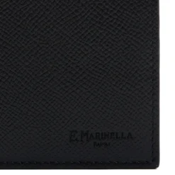 PORTAFOGLIO ORIZZONTALE NERO In pelle martellata