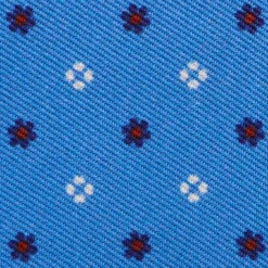 PORTAFOGLIO PICCOLO AZZURRO In seta e pelle