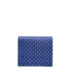 PORTAFOGLIO PICCOLO BLU In seta e pelle