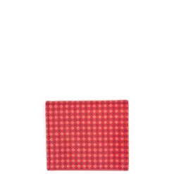 PORTAFOGLIO PICCOLO ROSSO In seta e pelle