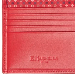PORTAFOGLIO PICCOLO ROSSO In seta e pelle