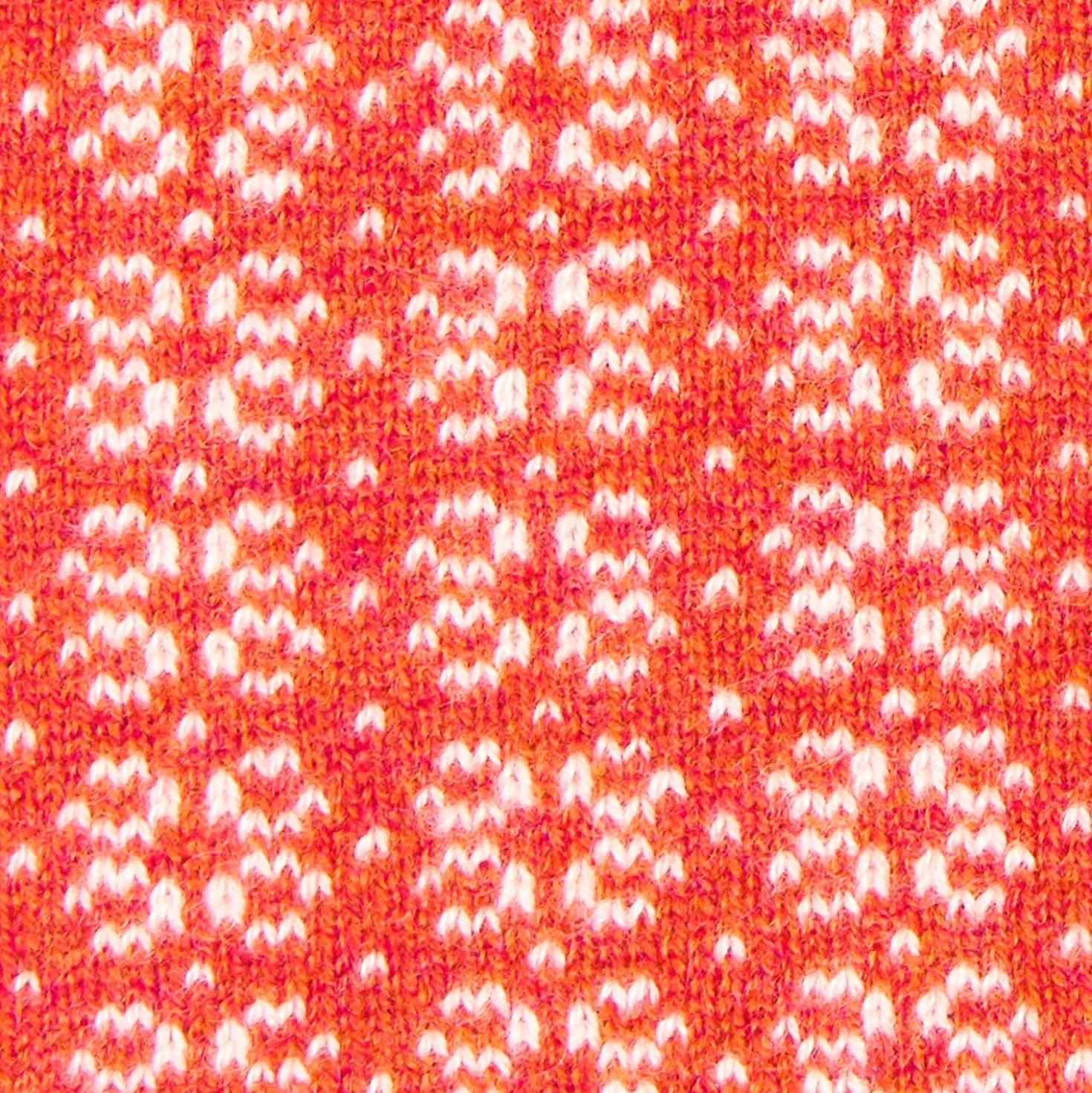 SCALDACOLLO ARANCIONE E BEIGE MICROFANTASIA In cashmere