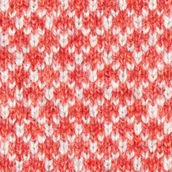SCALDACOLLO ARANCIONE E BEIGE IN CASHMERE Microfantasia geometrica