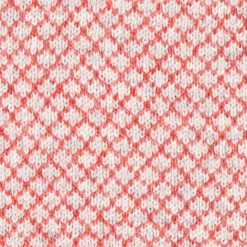 SCALDACOLLO ARANCIONE E BEIGE IN CASHMERE Microfantasia geometrica