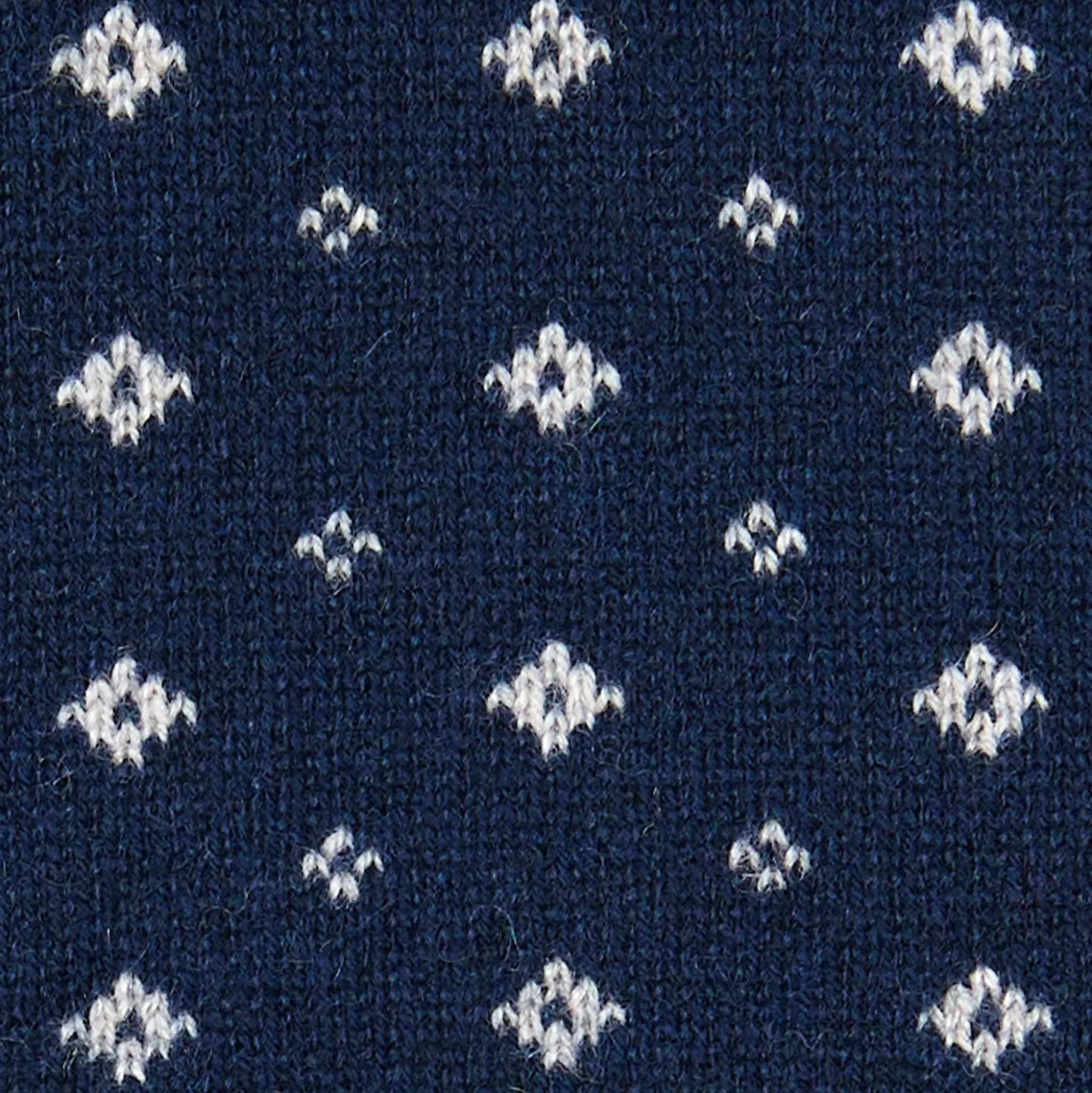 SCALDACOLLO BLU SCURO MICROFANTASIA In cashmere
