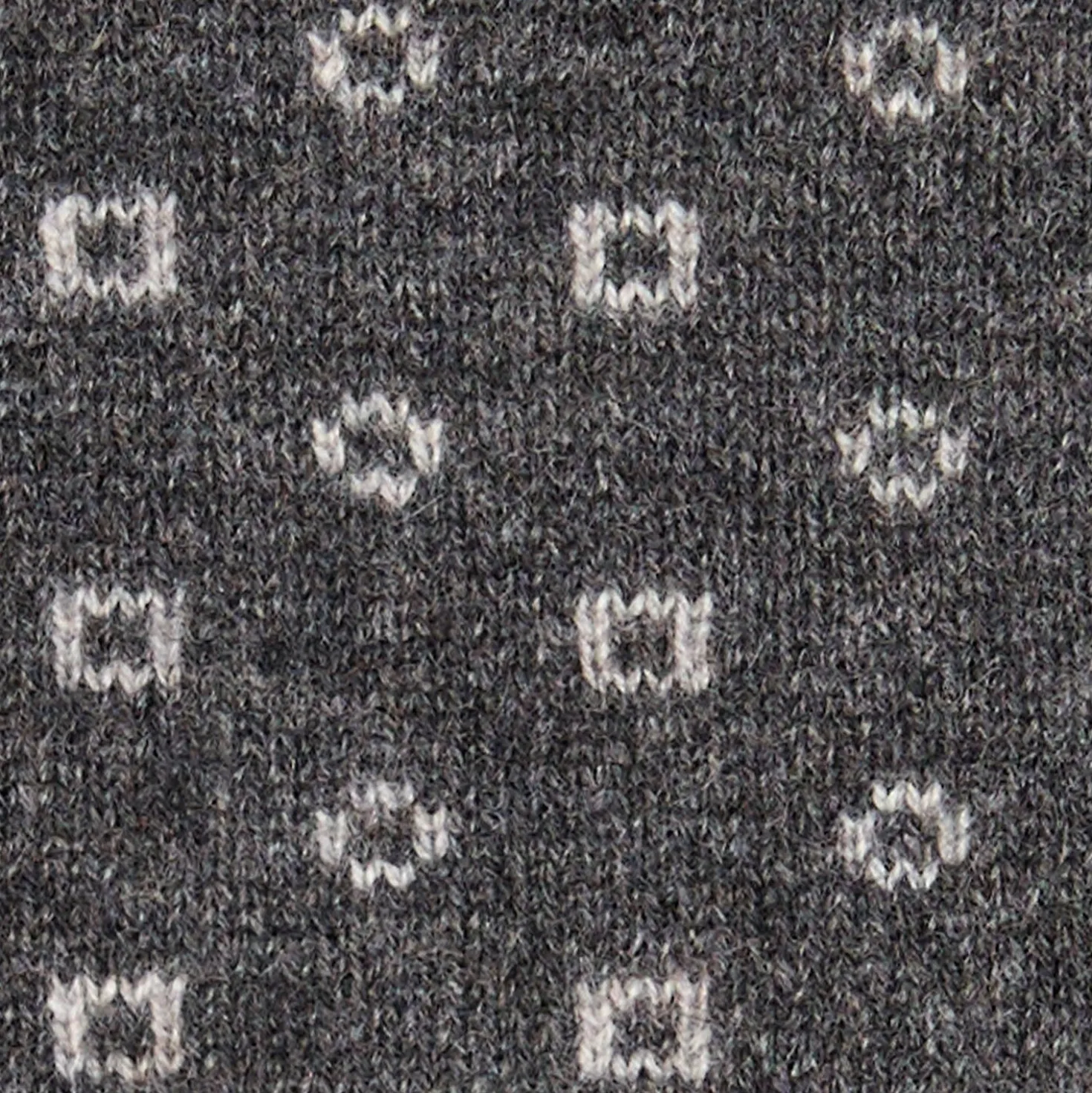 SCALDACOLLO GRIGIO SCURO MICROFANTASIA In cashmere