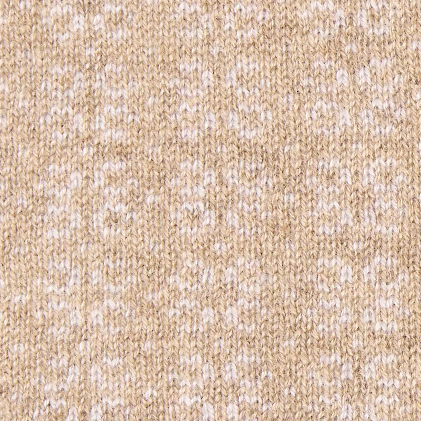 SCALDACOLLO MARRONE CHIARO E BEIGE MICROFANTASIA In cashmere