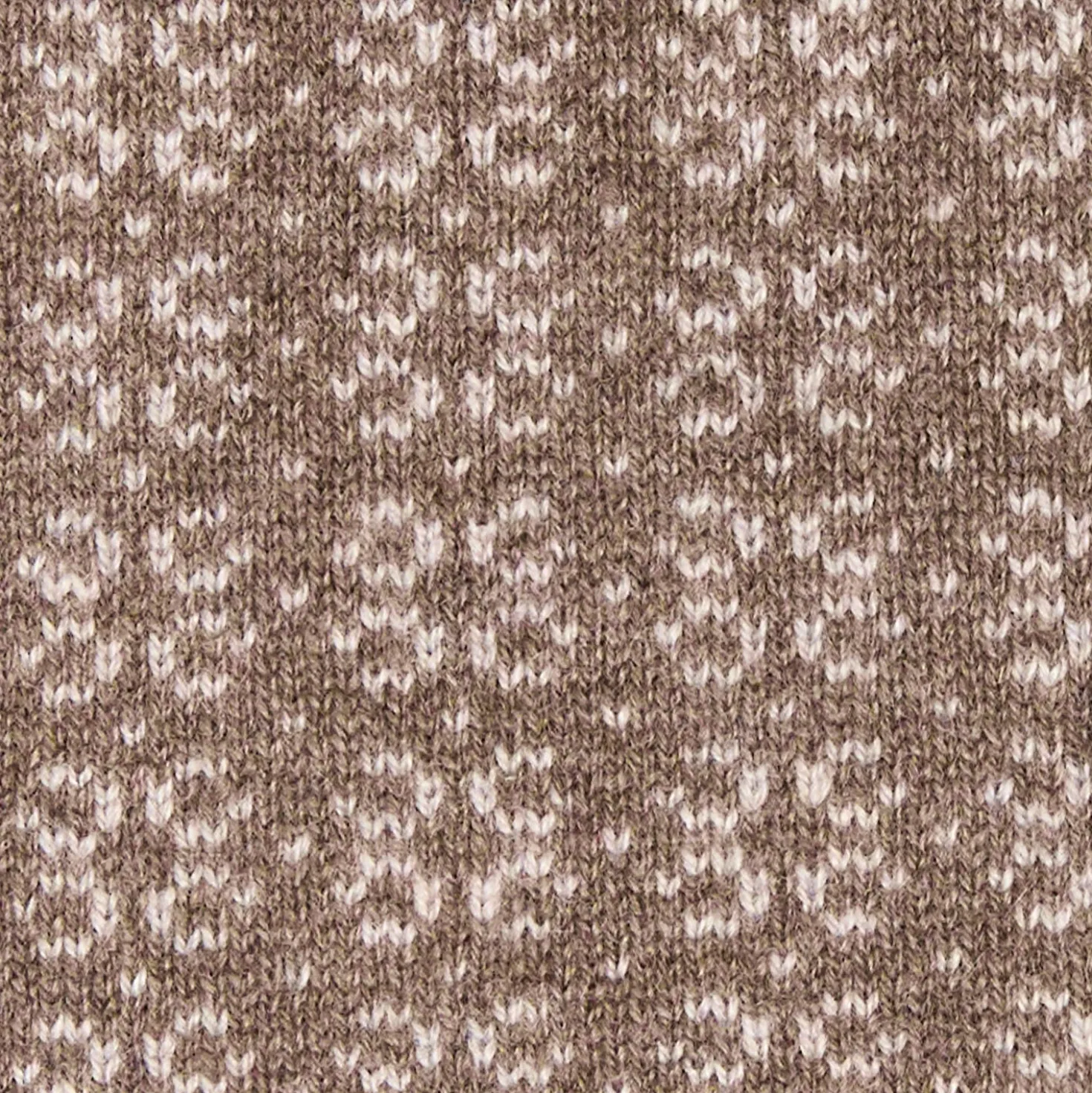 SCALDACOLLO MARRONE SCURO E BEIGE MICROFANTASIA In cashmere
