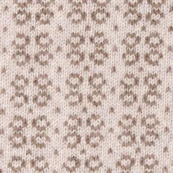 SCALDACOLLO MARRONE SCURO E BEIGE MICROFANTASIA In cashmere