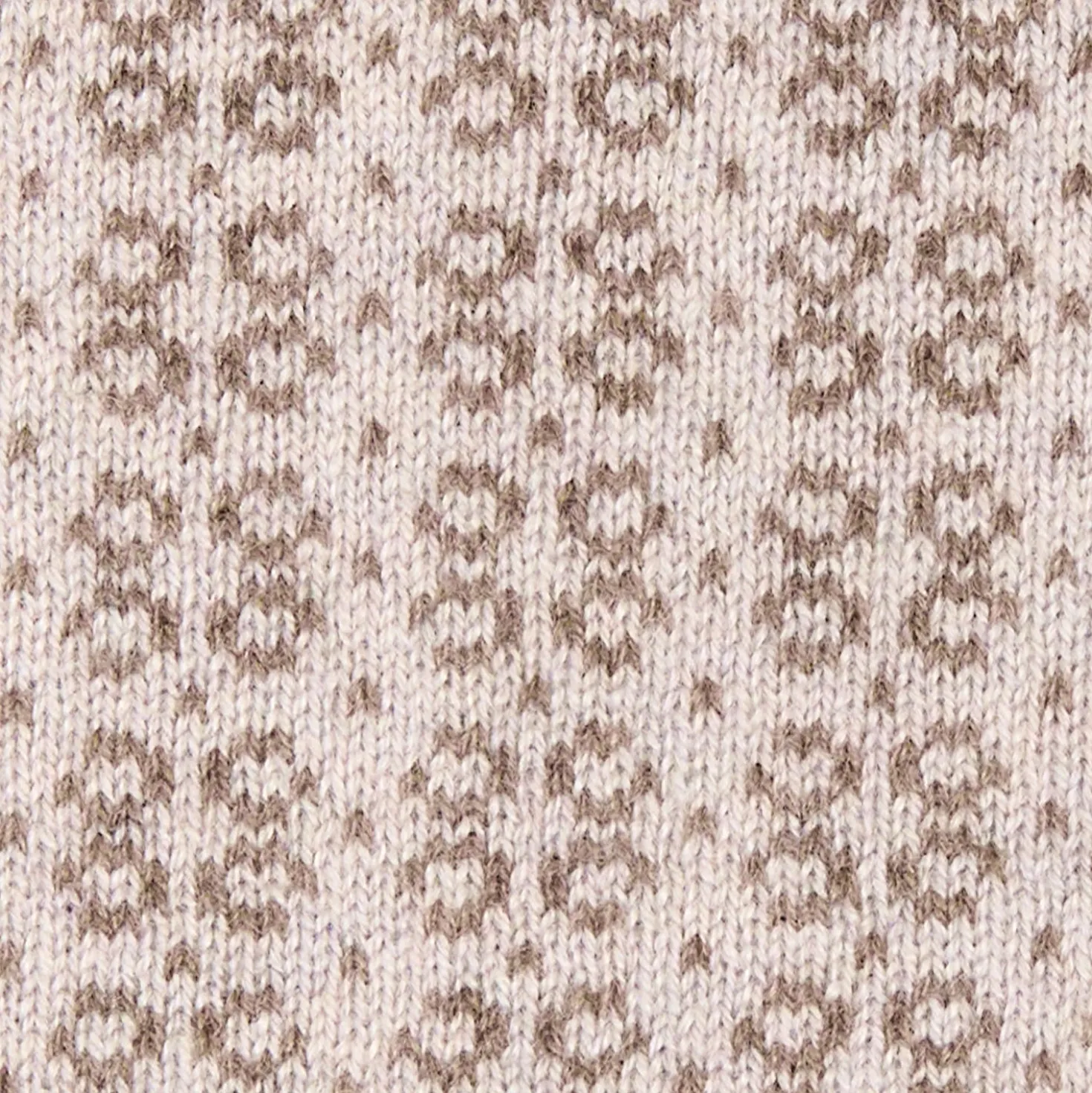 SCALDACOLLO MARRONE SCURO E BEIGE MICROFANTASIA In cashmere