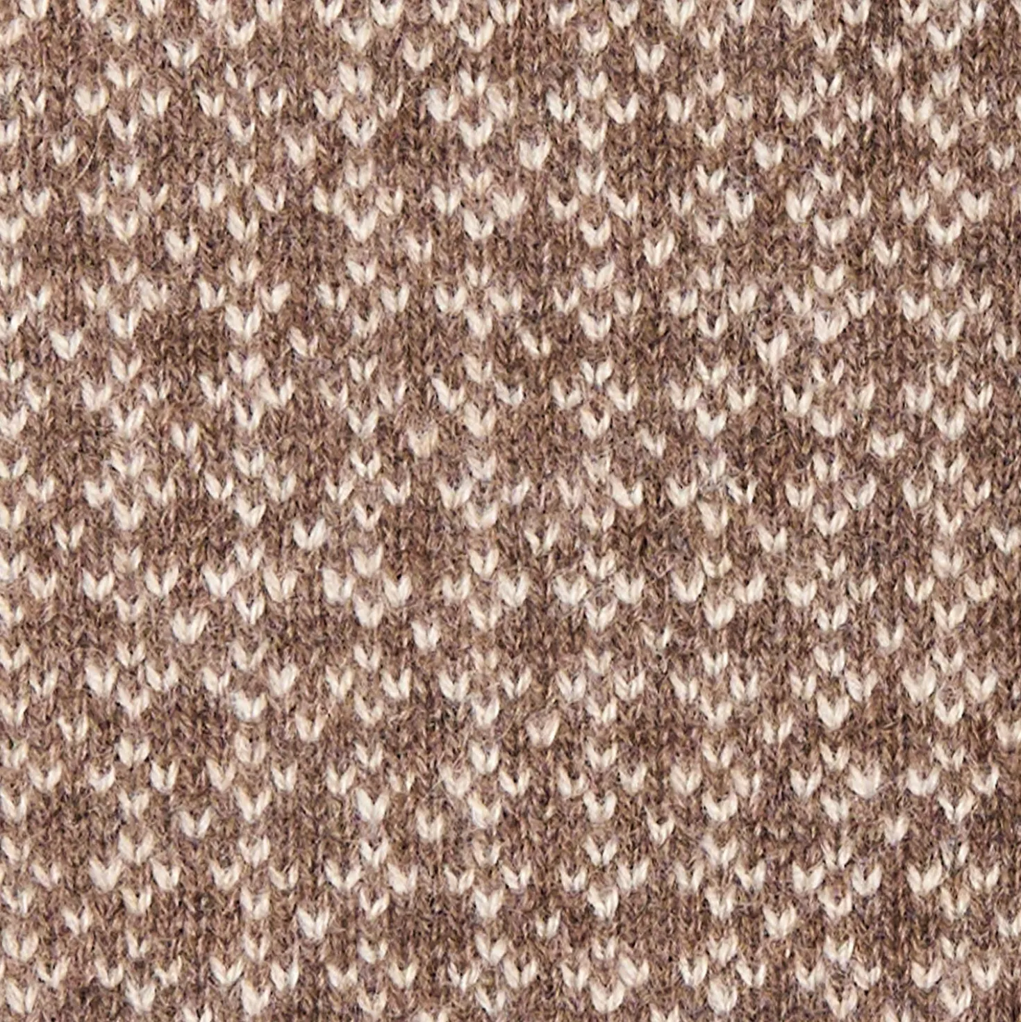 SCALDACOLLO MARRONE SCURO E BEIGE MICROFANTASIA In cashmere