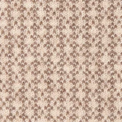 SCALDACOLLO MARRONE SCURO E BEIGE MICROFANTASIA In cashmere